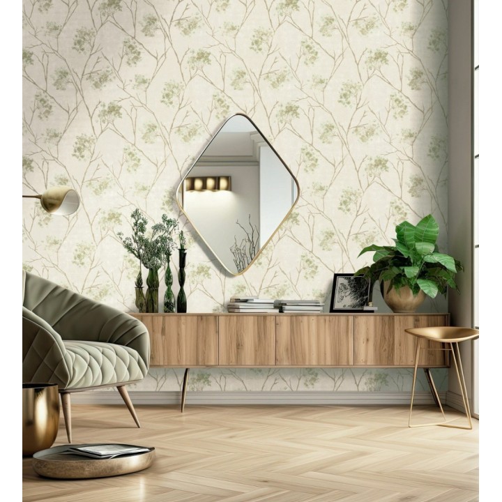 Papel pintado de flores tonos nacarados y brillantes - Shiny Bloom 682938