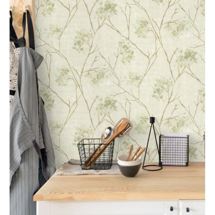 Papel pintado de flores tonos nacarados y brillantes - Shiny Bloom 682938