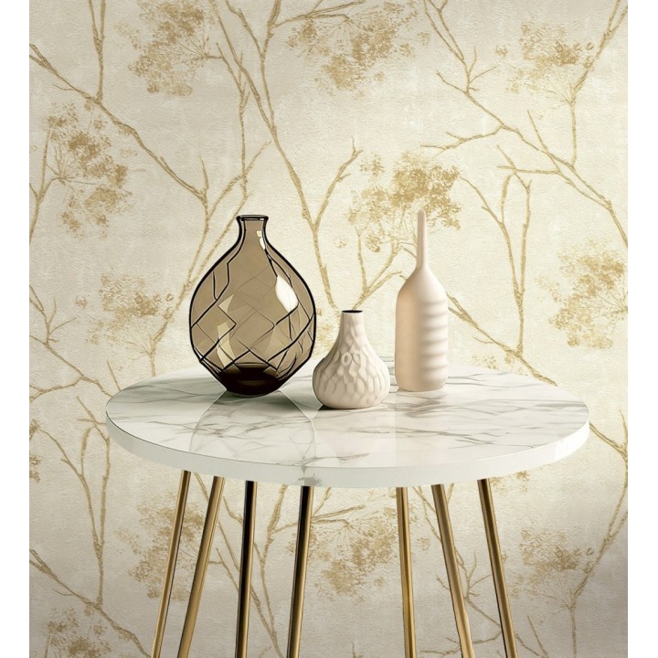 Papel pintado de flores tonos nacarados y brillantes - Shiny Bloom 682939