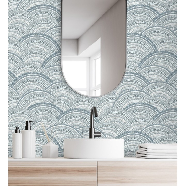 Papel pintado de medios círculos modernos - Paradox Wave 682942