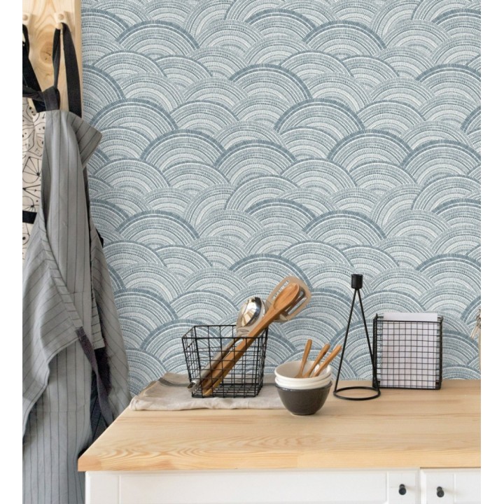 Papel pintado de medios círculos modernos - Paradox Wave 682942