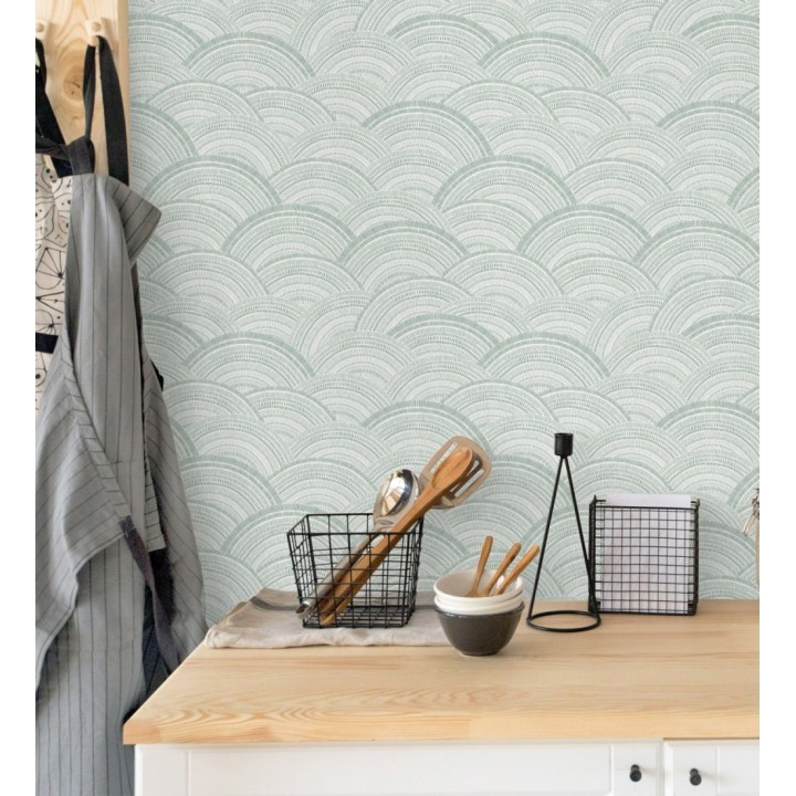 Papel pintado de medios círculos modernos - Paradox Wave 682944