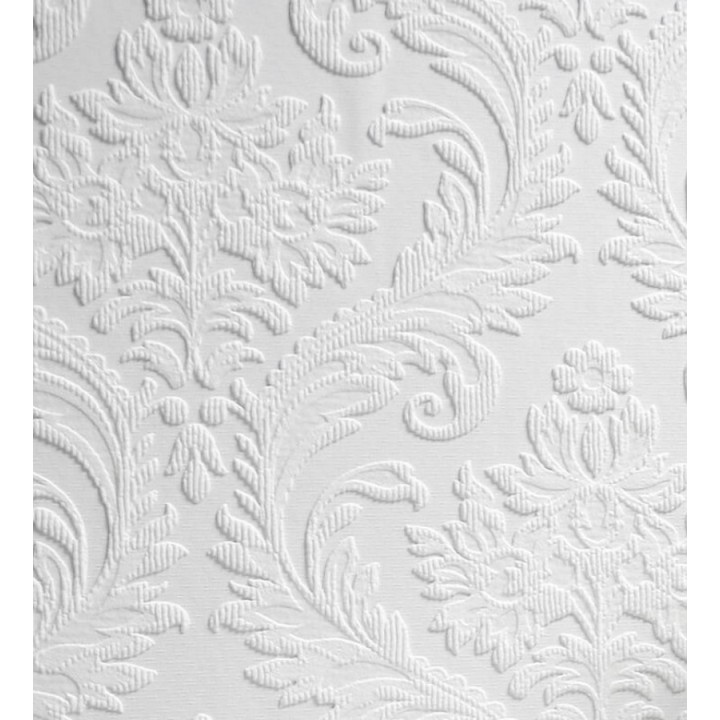 Papel pintado blanco repintable texturizado de alto relieve - Cosy Texture 123185