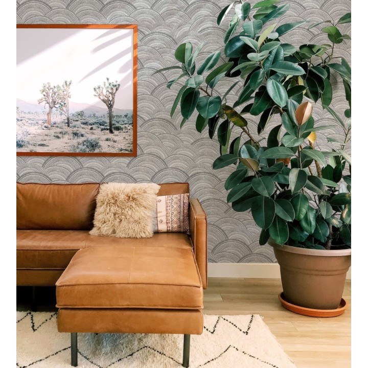 Papel pintado de medios círculos modernos - Paradox Wave 682945