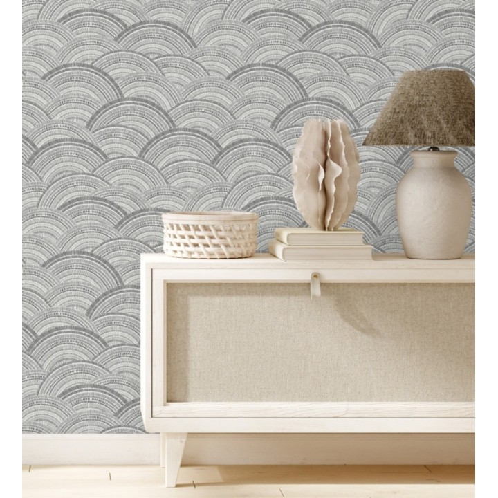 Papel pintado de medios círculos modernos - Paradox Wave 682945