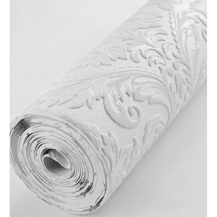 Papel pintado blanco repintable texturizado de alto relieve - Cosy Texture 123185