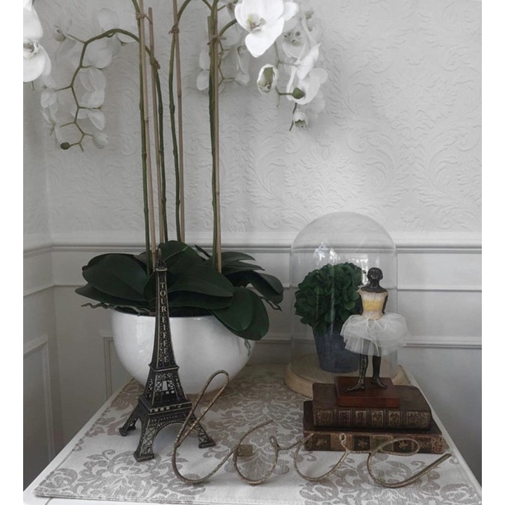 Papel pintado blanco repintable texturizado de alto relieve - Cosy Texture 123185