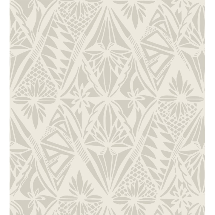 Papel pintado diseño de diamantes florales estilo Art Déco - Tropic Prism 682954