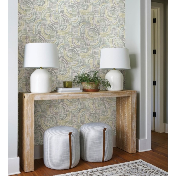 Papel pintado con mosaico abstracto - Honiton Mosaic 682956