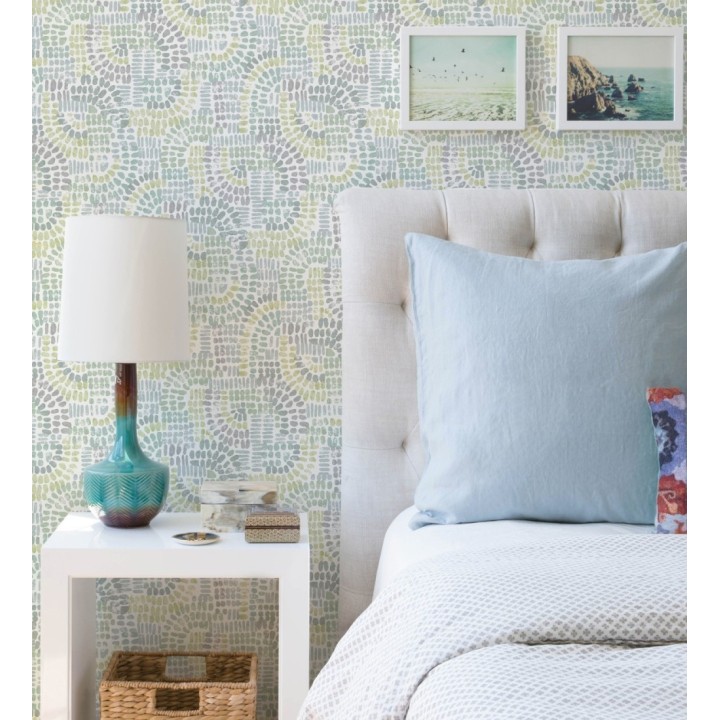 Papel pintado con mosaico abstracto - Honiton Mosaic 682956