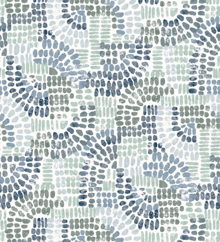 Papel pintado con mosaico abstracto - Honiton Mosaic 682957