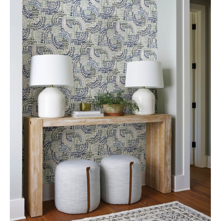 Papel pintado con mosaico abstracto - Honiton Mosaic 682957