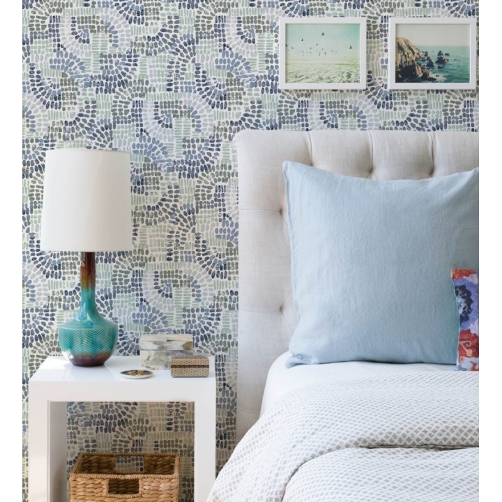 Papel pintado con mosaico abstracto - Honiton Mosaic 682957