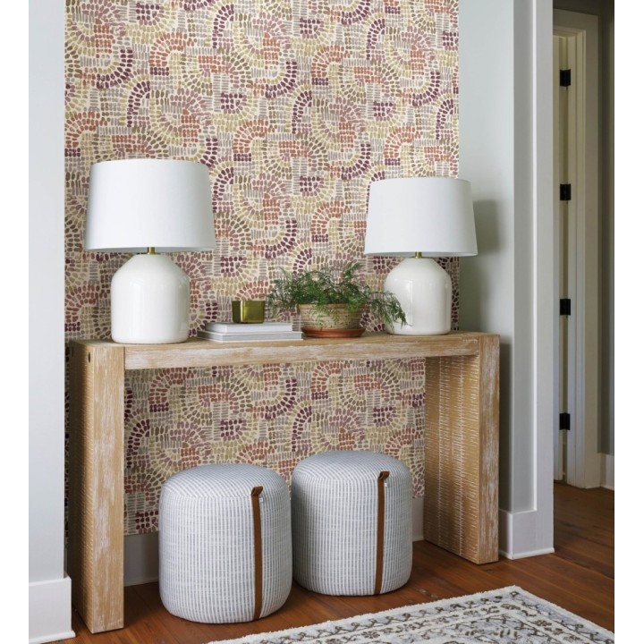 Papel pintado con mosaico abstracto - Honiton Mosaic 682958