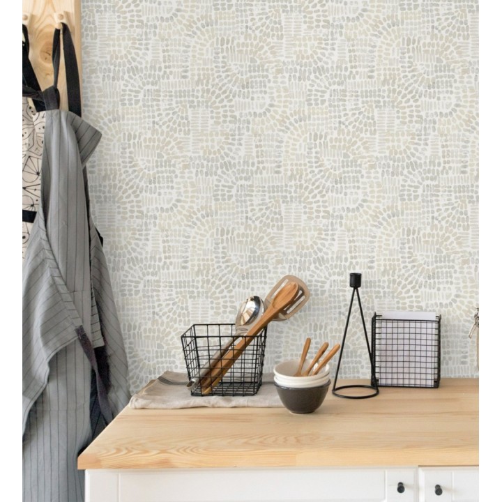 Papel pintado con mosaico abstracto - Honiton Mosaic 682960