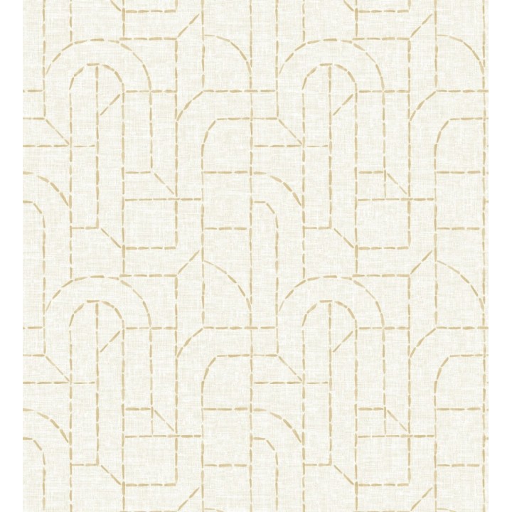 Papel pintado de arcos geométricos líneas amarillas - Narvik Arches 682961