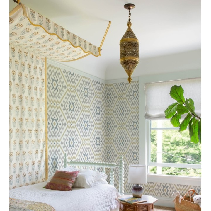 Papel pintado con diseño Ikat de estilo tribal étnico - Mykonos Boho 682977