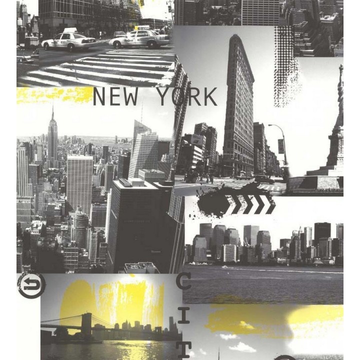 Papel pintado collage motivos de Nueva York - New York Sunrise 123213