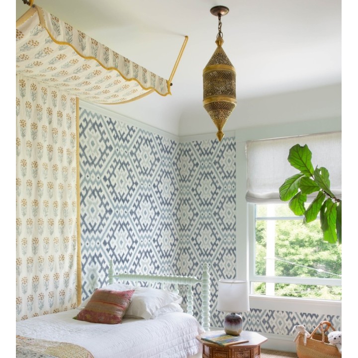 Papel pintado con diseño Ikat de estilo tribal étnico - Mykonos Boho 682980