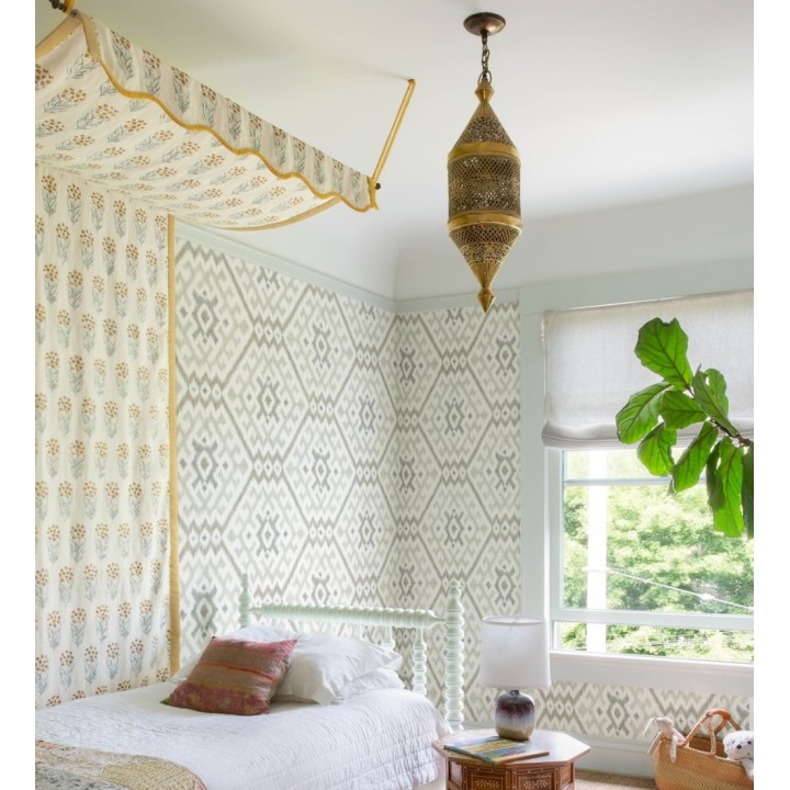 Papel pintado con diseño Ikat de estilo tribal étnico - Mykonos Boho 682981