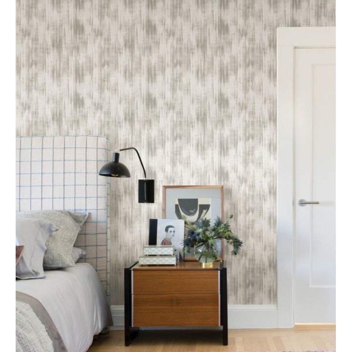 Papel pintado de pinceladas marrones difuminadas - Bosa Linen 682985