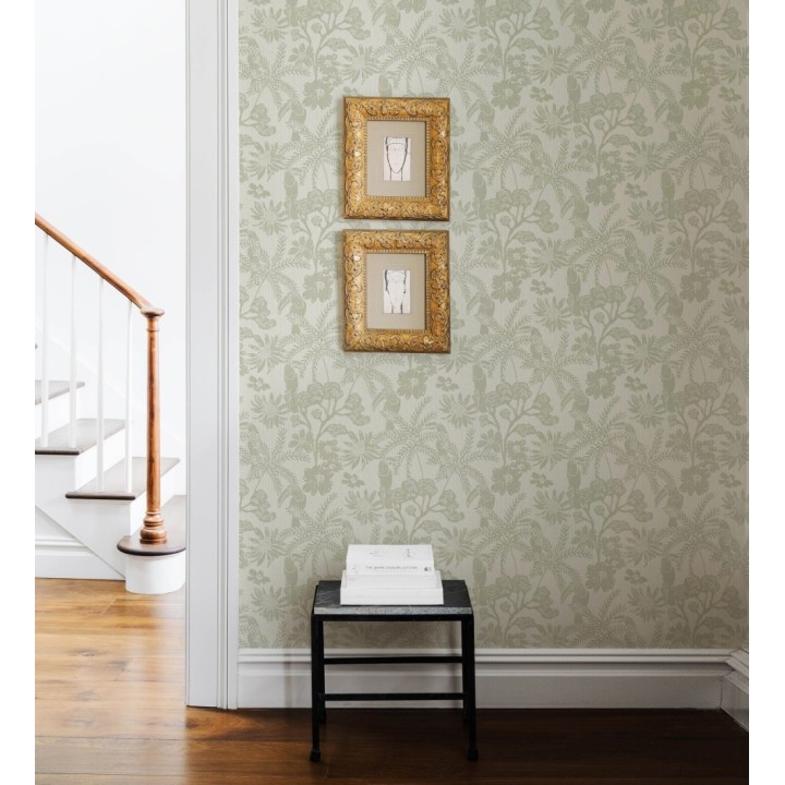 Papel pintado de cacatúas hojas y flores - Iguazu Charm 682986