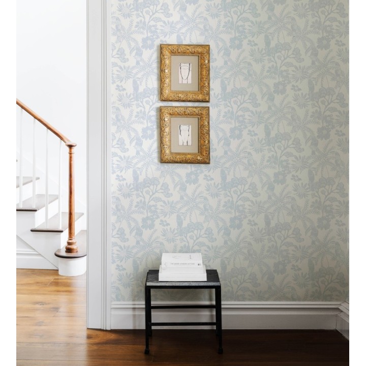 Papel pintado de cacatúas hojas y flores - Iguazu Charm 682987