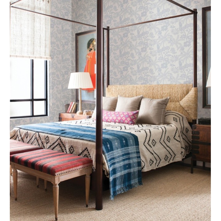 Papel pintado de cacatúas hojas y flores - Iguazu Charm 682987