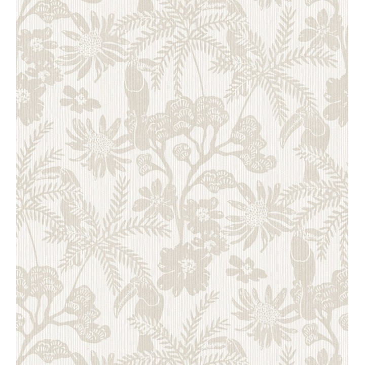 Papel pintado de cacatúas hojas y flores - Iguazu Charm 682988