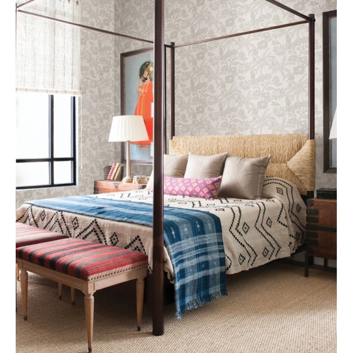 Papel pintado de cacatúas hojas y flores - Iguazu Charm 682988