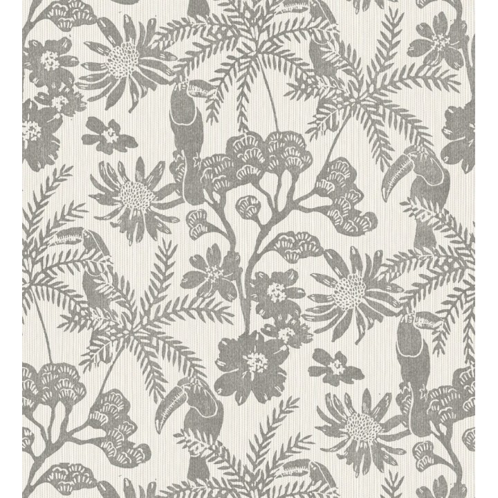 Papel pintado de cacatúas hojas y flores - Iguazu Charm 682989