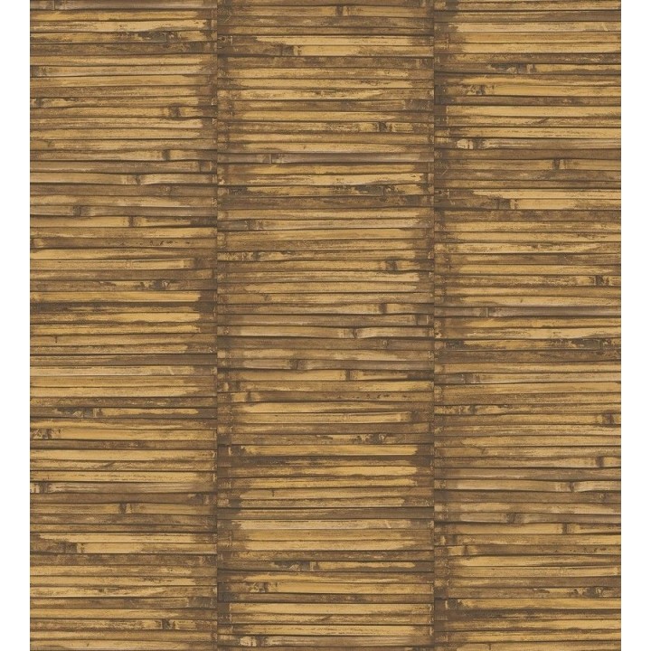 Papel pintado piezas estrechas de madera tonos tierra - Coimbra Wood 124150