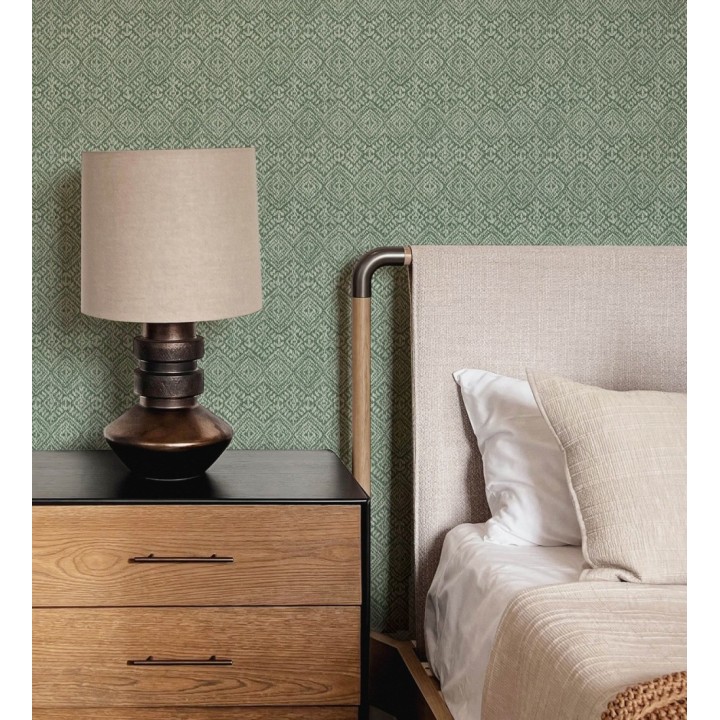 Papel pintado de rombos estilo tribal africano - Quilombo Fiber 682998