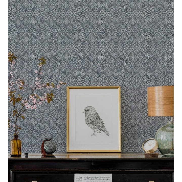 Papel pintado de rombos estilo tribal africano - Quilombo Fiber 682999