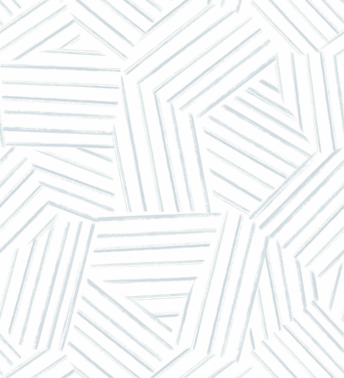 Papel pintado de líneas geométricas azul - Micah Lines 683018