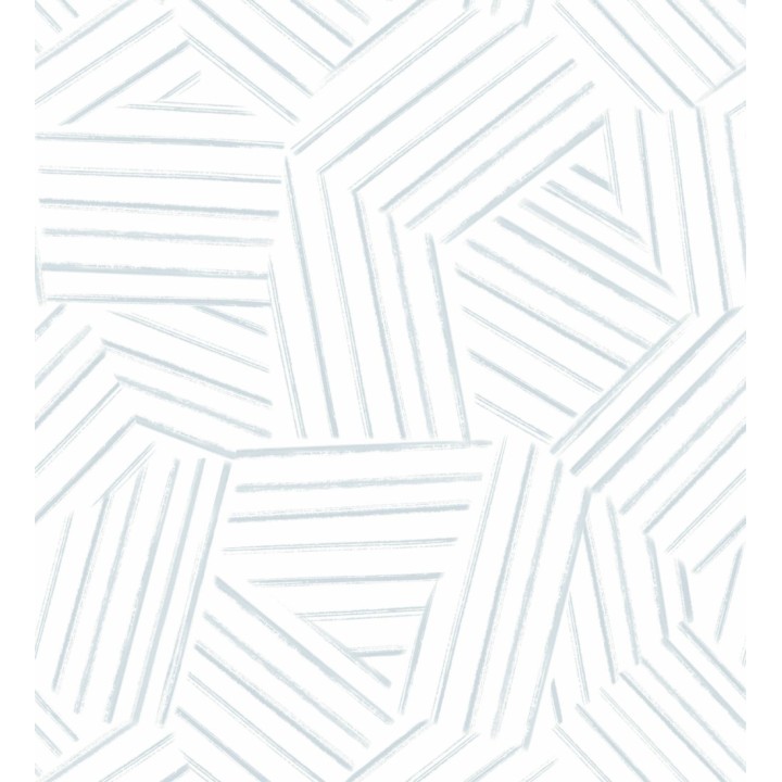 Papel pintado de líneas geométricas azul - Micah Lines 683018