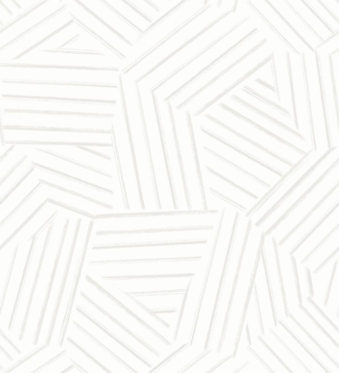 Papel pintado de líneas geométricas gris claro - Micah Lines 683019