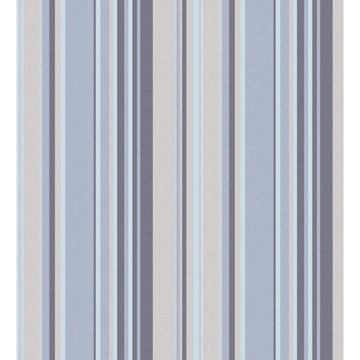 Papel pintado rayas desiguales tonos azules y grises - Walter Stripes 124170