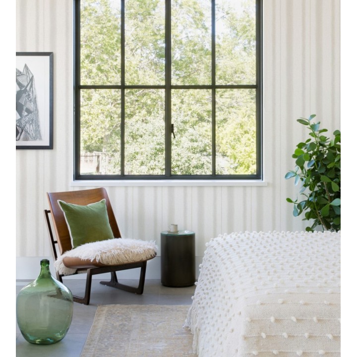 Papel pintado de rayas difuminadas en tonos grises - Ibizan Stripes 683020