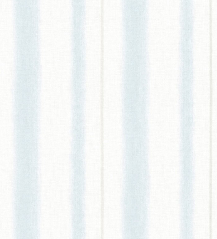 Papel pintado de rayas difuminadas en tonos celeste - Ibizan Stripes 683023