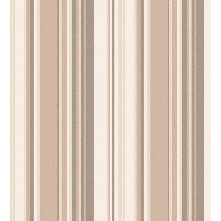 Papel pintado rayas desiguales tonos marrones - Walter Stripes 124172