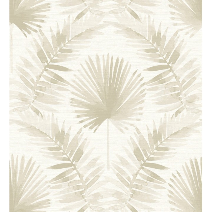Papel pintado hojas de palmera tonos beige - Aloha Palm 683026