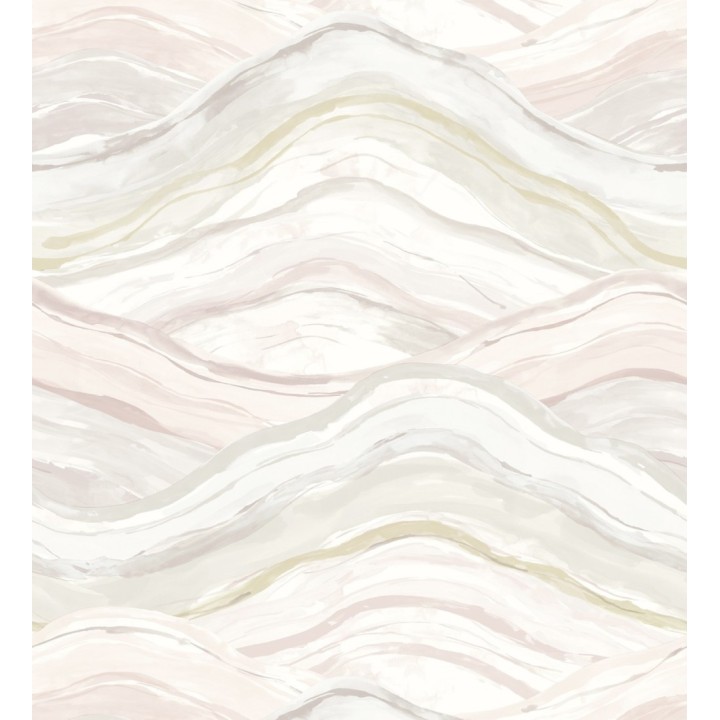 Papel pintado con olas en colores suaves de estilo contemporáneo - Turner Waves 683036