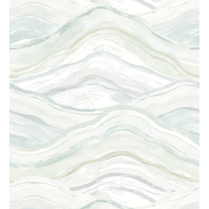 Papel pintado con olas en colores suaves de estilo contemporáneo - Turner Waves 683037