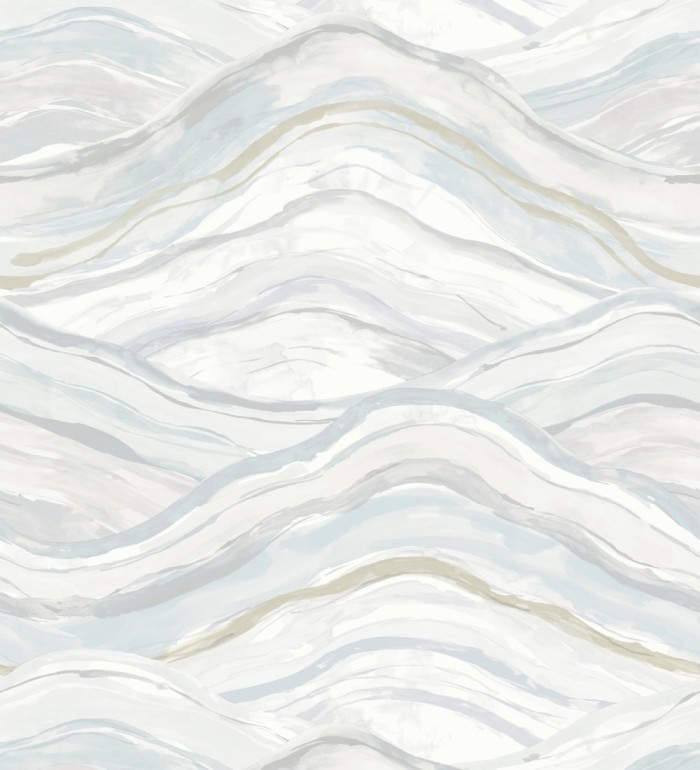 Papel pintado con olas en colores suaves de estilo contemporáneo - Turner Waves 683038
