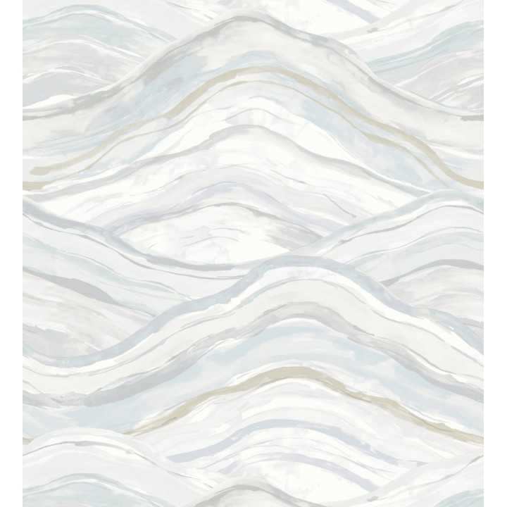 Papel pintado con olas en colores suaves de estilo contemporáneo - Turner Waves 683038