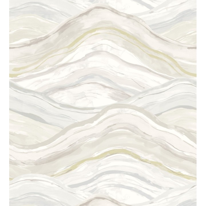 Papel pintado con olas en colores suaves de estilo contemporáneo - Turner Waves 683039