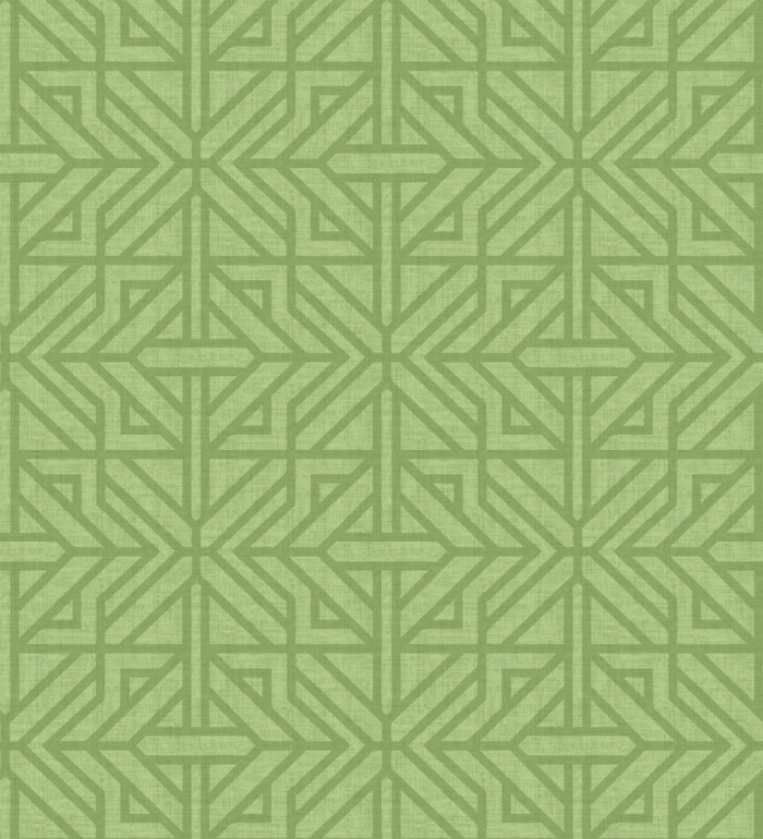 Papel pintado con diseño arquitectónico color verde - Hakon Symmetry 683040