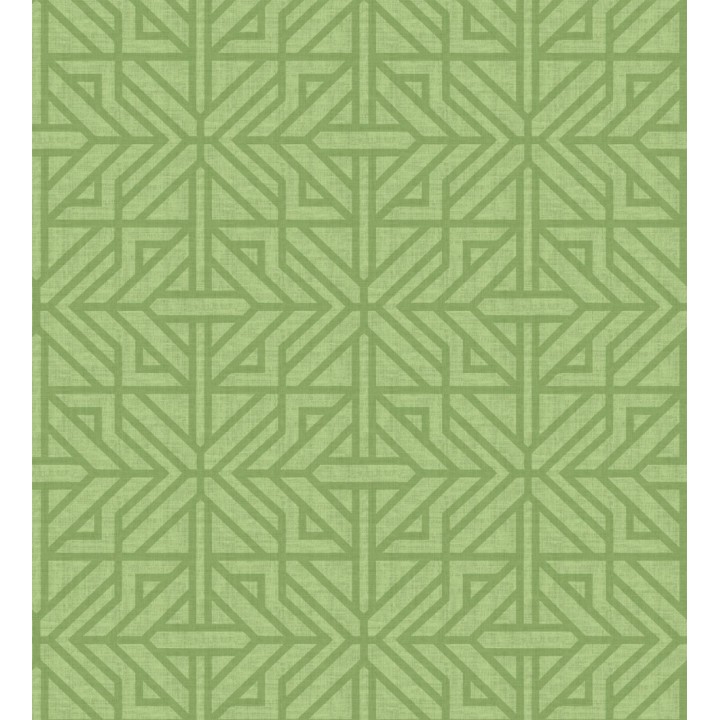 Papel pintado con diseño arquitectónico color verde - Hakon Symmetry 683040
