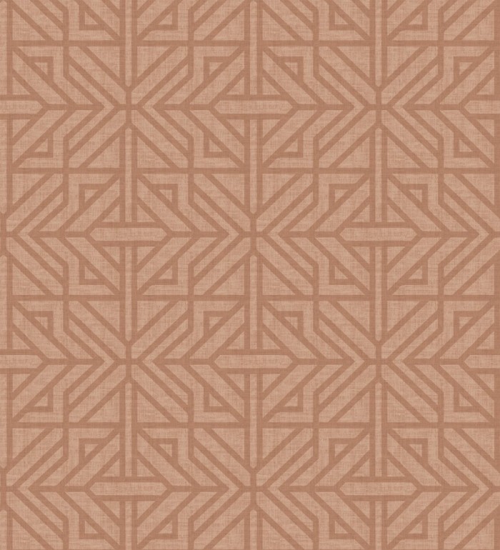 Papel pintado con diseño arquitectónico color tierra - Hakon Symmetry 683043